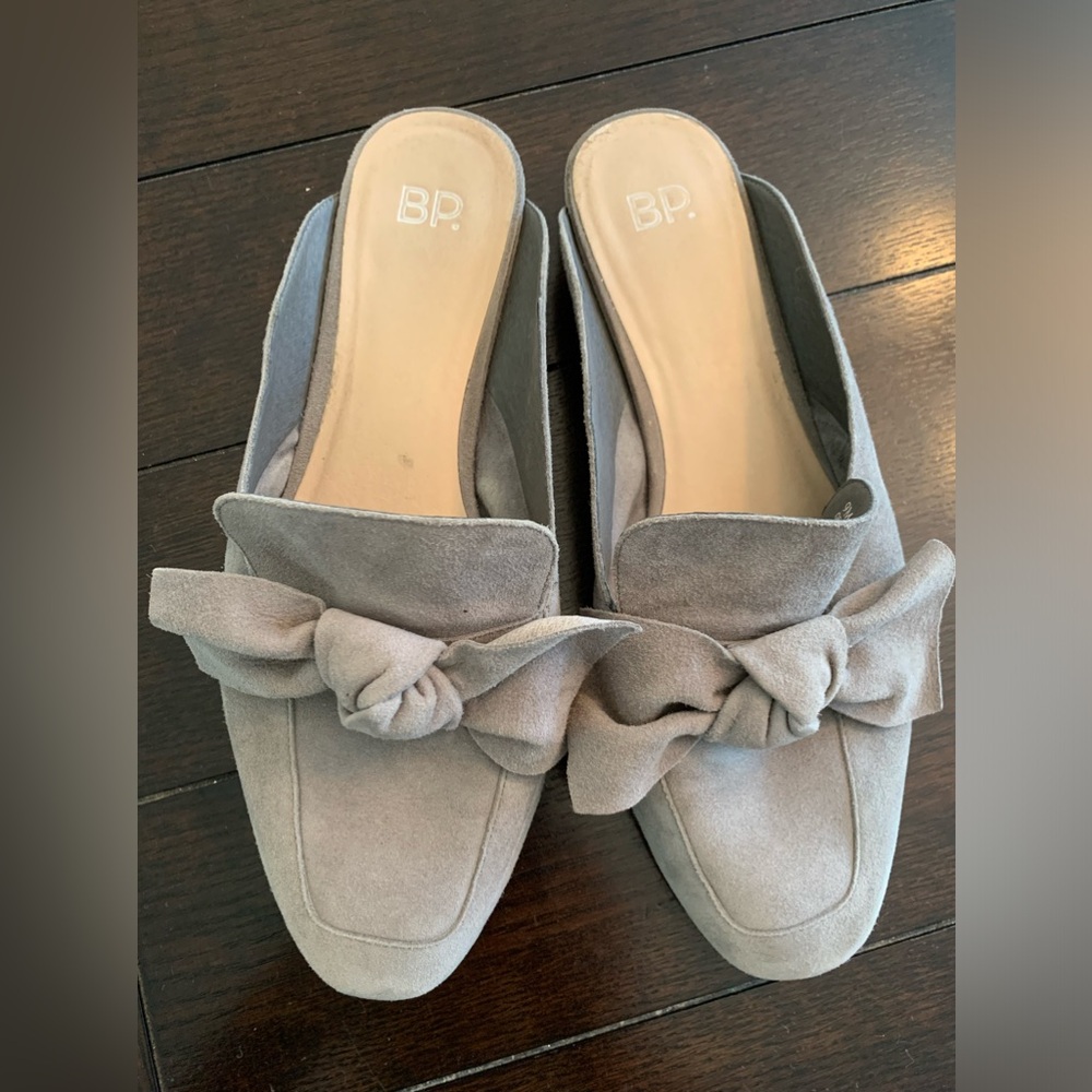 BP MADDY MULES REAL LEATHER WITH BOW